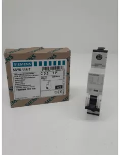 Disjoncteur Siemens 1P 0,3A 6KA à courbe en C, 1 module, 5SY61147