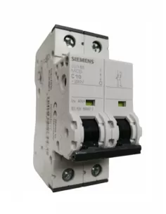 Disjoncteur Siemens 1p n 10a 40ka courbe c 2 modules 5sy85107