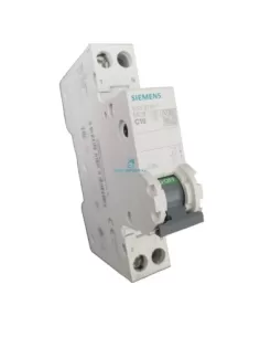 Siemens 5sy30107 1p+n circuit breaker, curve C, 10a, 4.5ka, 1 module