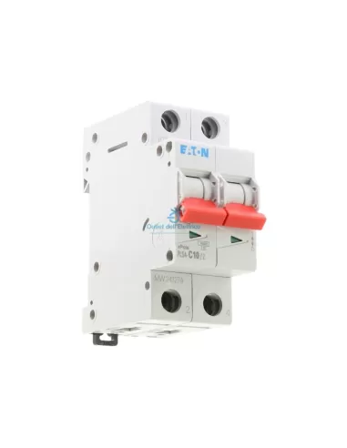 Disjoncteur Eaton PLS4-C10/2 4,5 kA 2P C 10 A