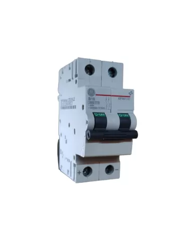 Ge power 673343 ep102ucb10 photovoltaic circuit breaker 2p10a b 440//500vcc 2m