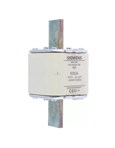 Fusible Siemens 3NA3365 NH 3 GL/GG 500 A 500 V CA