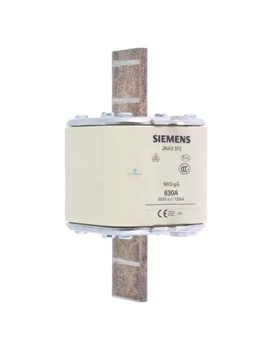 Fusible Siemens 3NA3372 NH 3 GL/GG 630 A 500 V CA