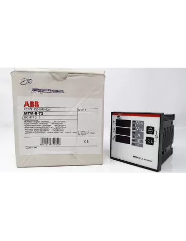 Multimètre numérique ABB MTM-B-72 230/400 V CA 5 A (72 x 72 mm) eq 877 2