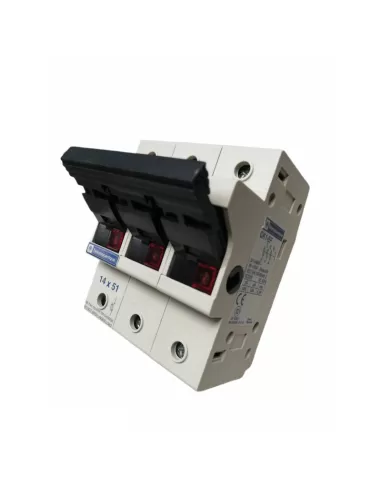 Schneider gk1ef portafusibile 3 poli 14x51