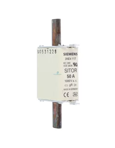 Siemens 3ne4117 fusibile sitor nh 0 gr 50a 1000v