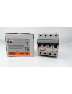 Bticino interrupteur magnétique thermique 4p 20a 6k b 4 modules f84b//20