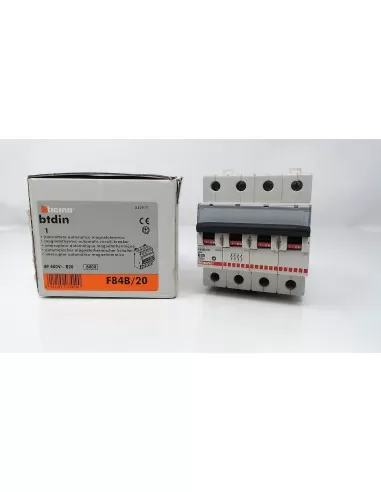Bticino interruptor magnético térmico 4p 20a 6k b 4 módulos f84b//20
