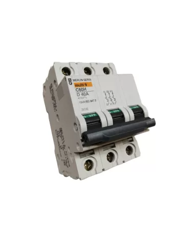 Merlin gerin 25135 interruttore magnetotermico 3p 40a 10ka curva d c60 3 moduli