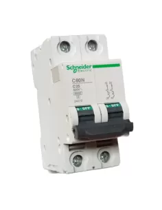 Schneider interruttore magnetotermico 2p 25a 6k c 2 moduli c60 24272