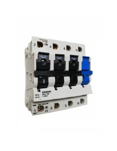 Siemens 5SG7763 Mini-Trennschalter D01 16a 3p NP 55mm