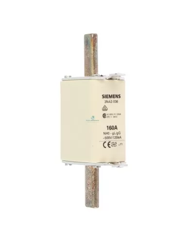 Fusible Siemens 3NA3036 NH 0 GL/GG 160 A 500 V CA
