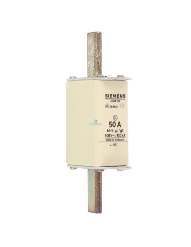 Siemens 3na3120 fusibile nh 1 gl/gg 50a 500vca