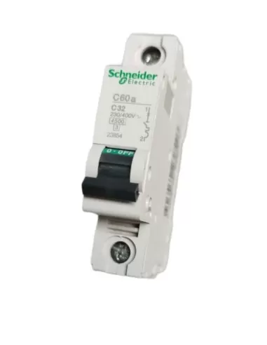 Schneider 23854 interrupteur magnéto-thermique 1p 32a 4,5k c 1 module c60