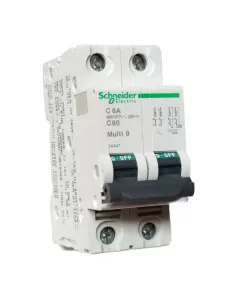 Interrupteur automatique Schneider c60n 2p 6a 2 modules c ul//csa 24447