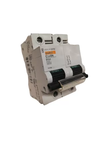 Disjoncteur Merlin Gerin 18385 C120N 2P 125A Courbe D 10KA