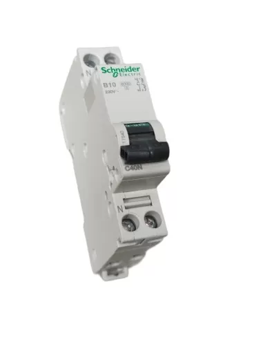 Schneider 17540 disjoncteur 1 n 10a 6k b 1mod c40