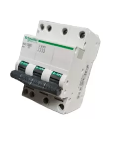 Schneider 17557 interrupteur magnétique thermique 4p 3mod 25a courbe b 6000k c40n