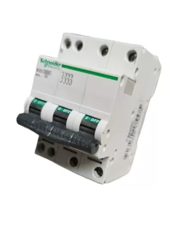 Schneider 17557 interrupteur magnétique thermique 4p 3mod 25a courbe b 6000k c40n