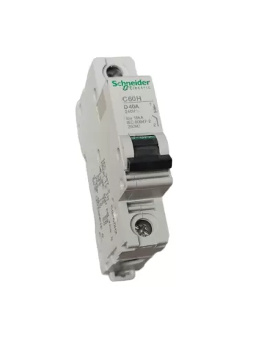 Schneider 25090 1P 40A 10KΩ 1-module C60 circuit breaker