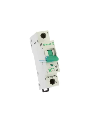 Eaton pls4-c6 disyuntor 4.5ka 1p c 6a