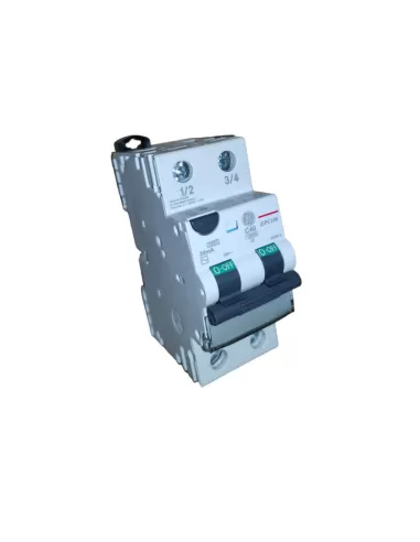 Ge power 606913 dpc100c40//030 disjoncteur à courant résiduel 2p c40 10ka ac//0,03 2 m