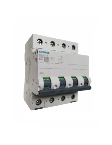 Siemens 5sl44326 disjoncteur 4p b32 icn 10000a