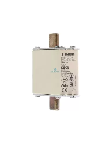 Fusible Siemens 3NE10220 Sitor NH 00 GS 125A 690V