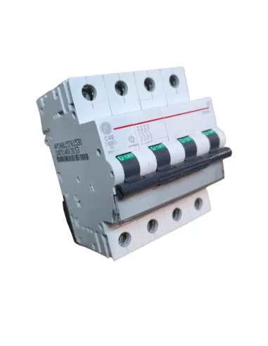 Disjoncteur GE Power 671953 EP454C40, 4 pôles, 40 A, 4,5 kA, 4 m