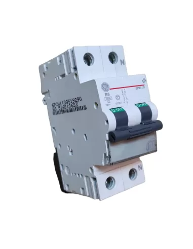 Ge power 671977 ep451nb6 disyuntor automático 1p n 6a 4,5ka b 2m