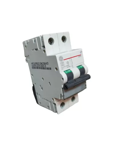 Ge power 672083 ep62c63 circuit breaker 2p 63a 6ka c rina 2m