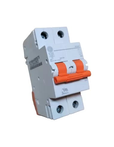Ge power 690709 dg42 c32 circuit breaker 2p 32a 4.5ka c 2m