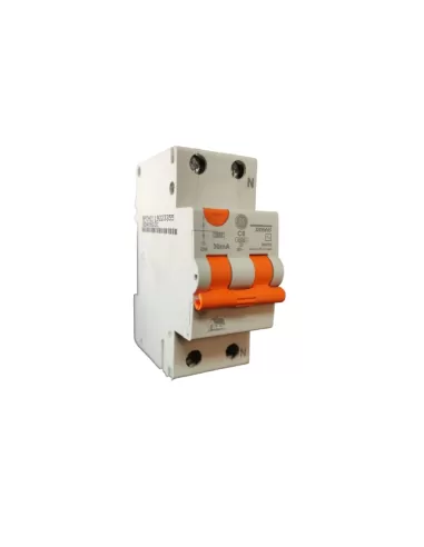 Disjoncteur différentiel GE Power 690782 DDM45C06//030, 1P N, 6A, 0,03A AC, 4,5 kA, 2 m