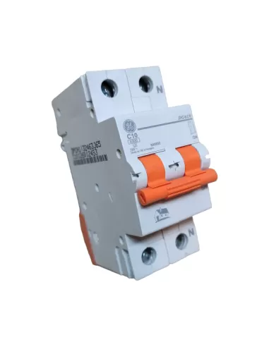 Ge power 690850 dg41n c10 circuit breaker 1p n 10a 4.5ka c 2m