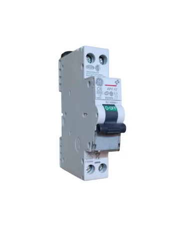 Ge power 692556 epc 62 disjoncteur c06 6a 2p 6ka c 1m