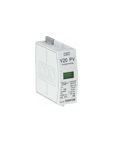 Obo Bettermann 5099708 v20-c 0-500pv limitador tipo 2 módulo pv d