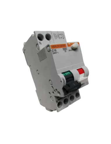 Merlin gerin 19287 differential circuit breaker 1 n 16a 0.03a c-ac 6k 2mod