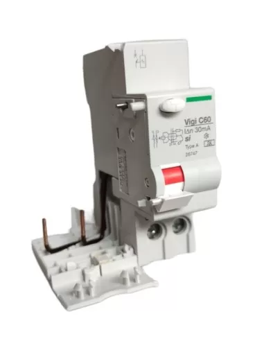 Bloc différentiel Schneider 26747 2P max 25A 0,03A A-S i 1,5mod C60