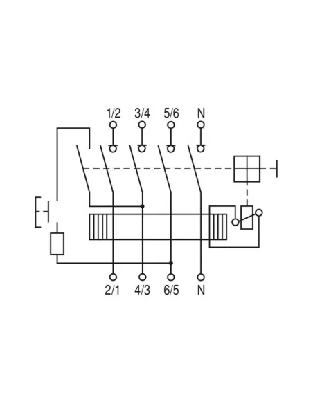 Fp4100//300-dif p  4p tipo ac 0,3a 100a 4m