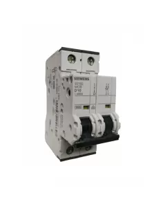Siemens 5sy62108 disjoncteur 2p d 10a 6000a