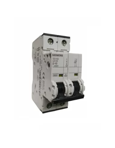 Disjoncteur Siemens 5SY62108 2P D 10A 6000A
