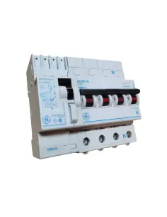 Interrupteur différentiel GE Power 591214 DM44 C6//0,03 tripolaire N 6 A 30 mA 4,5 kA