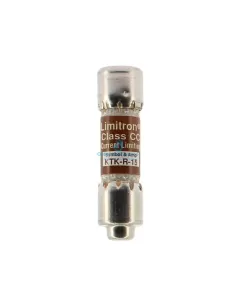 Eaton ktk-r-15 fuse 15a 10x38 600v na, limitron, type r class cc