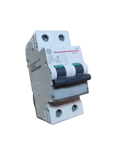 Ge power 672283 ep102c16 automatic switch 2p 16a 10ka c 2m