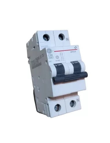 Ge power 671854 ep41nc20 interruttore automatico magnetotermico 1p n 20a 4,5ka