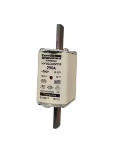 Mersen e219815c fuse nh1 gl//gg 250a 500vac ferraz shawmut nh1gg50v250