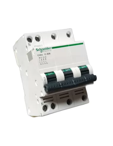 Disjoncteur Schneider A9N17531 C40A 3P N C 40A 4,5 kA