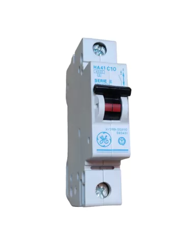 Ge power 590401 ha41 n c10 disyuntor automático 1p 10a 4.5ka