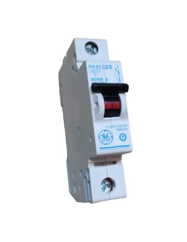 Ge power 590404 ha41 c25 circuit breaker 1p 25a 4.5ka