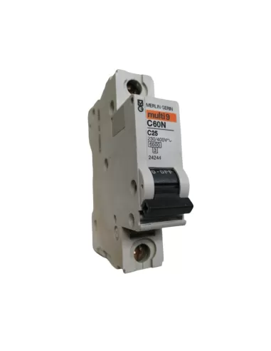 Schneider electric 24244 interruttore magnetotermico 1p 25a 6k c 1mod c60
